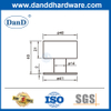 Chặn cửa độc đáo Nút chặn cửa cao su hiện đại bằng thép không gỉ cho phòng ngủ-DDDS044