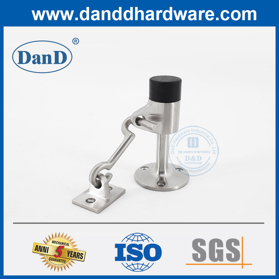 Chặn cửa cao su trên tường Chặn cửa treo tường bằng thép không gỉ-DDDS038