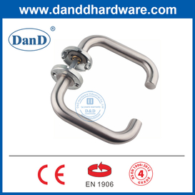Tay nắm cửa tròn bằng thép không gỉ EN1906 có chốt đỡ -DDTH001
