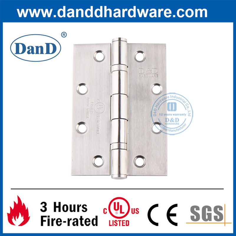 Bản lề cửa bên ngoài chống cháy AISI 304 loại khác nhau được UL liệt kê-DDSS005-FR-5x3.5x3.0